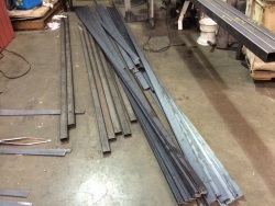 Piles of twisted strips.