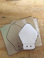 Pattern Traced onto Aluminum sheet.