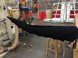 Fabric-covered tail.