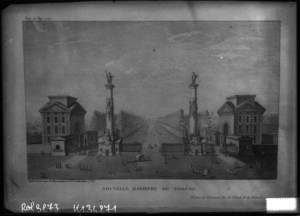 The Barrière du Thrône in 1787 The Barrière du Thrône in 1787