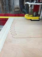 Cutting the top panel.