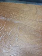 The void, sanded away.