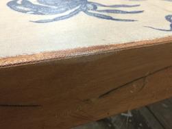 A small void in the top fiberglass.