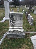 Tombstone of first wife, Emma J.