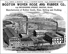 Boston Woven Hose Engraving, 1880s.
