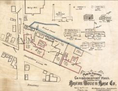 Boston Woven Hose Factory Plan, 1886.