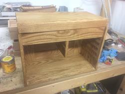 Whole chest stained.