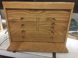 Two coats of satin polyurethane.